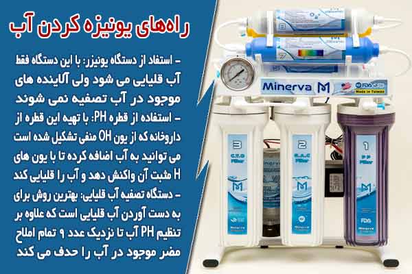 راه‌های یونیزه کردن آب